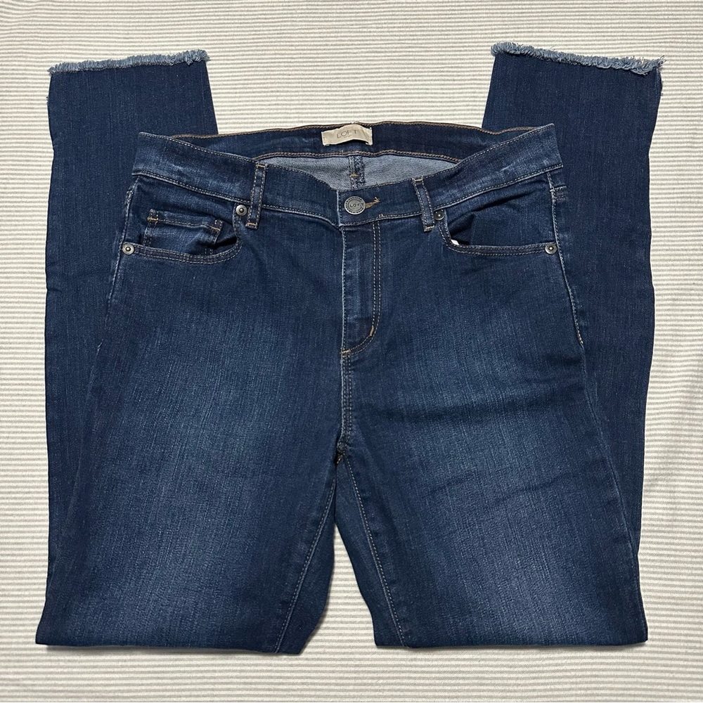 Women’s Loft Outlet Modern Skinny Dark Wash Jeans Size 6